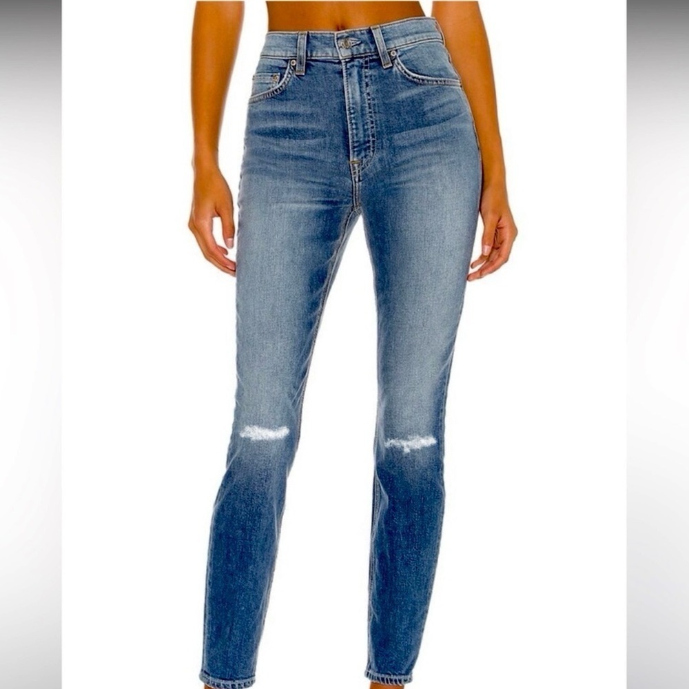 GRLFRND Kendall High Rise Stretch Skinny Jean blue